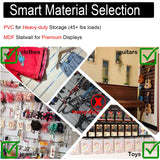 Garage Slat Wall Storage Systems Slatwall Panels 2 Pack 4'x2', Black MDF Slat Wall Paneling for for Retail Display, Horizontal Slatted Board Garage Slatted Panel Wood Panels for Home Storage FRAYSCENT