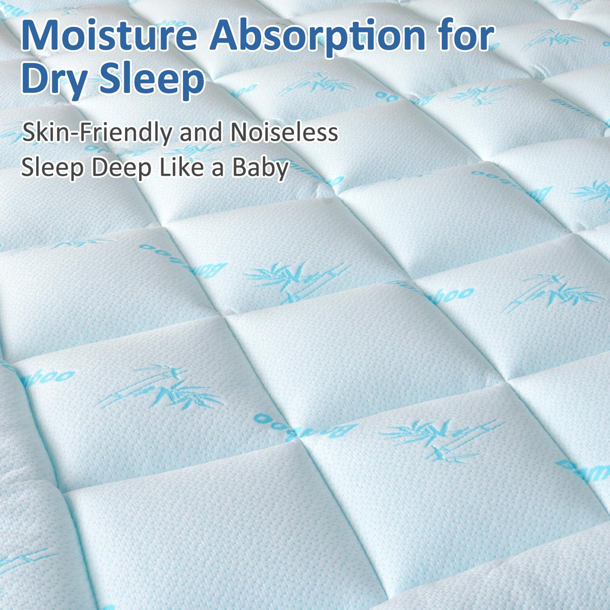 Favorland Mattress Topper King Size - Cooling Extra Thick Breathable Viscose Made from Bamboo Mattress pad - Soft Quilted Fitted Mattress Cover with 900 GSM Down Alternative Fill (8-21”Deep Pocket) Favorland