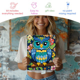 Kids Paint By Number Kits Age 8-12, 3 Pack 8x10 Inch Framed Canvas With 24x3ml Acrylic Pots, 6 Brushes, Painting Kits For Kids, Crafty By Numbers With Paint, 6-10 Year Old Girl Christmas Gift Jovial & Joyful