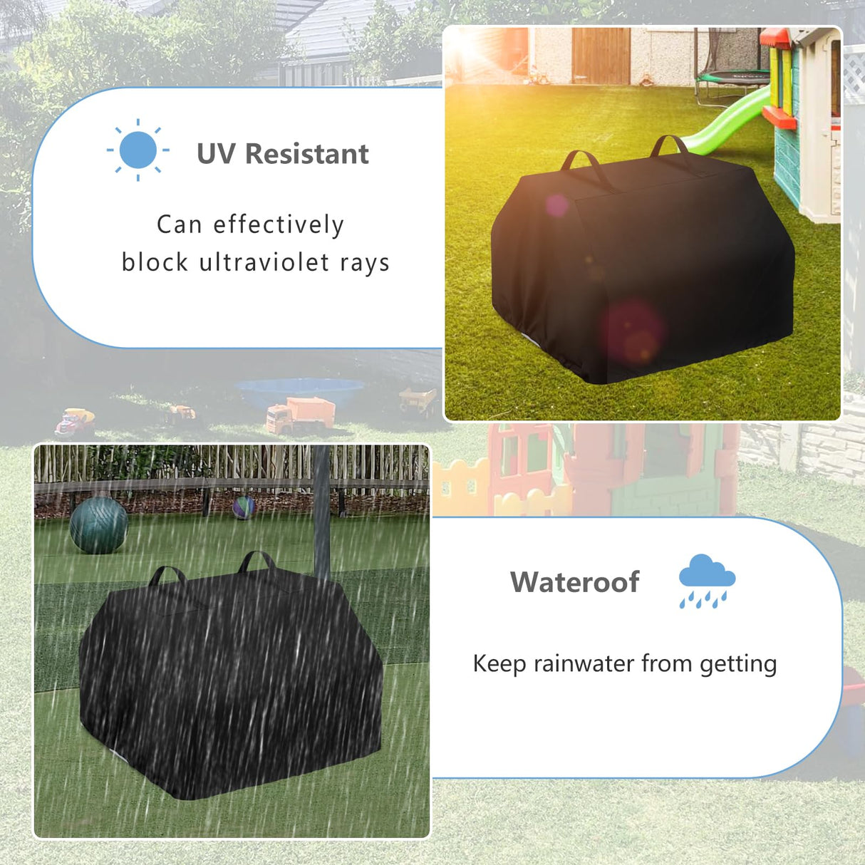 Owlcover Kids Sandbox Cover for Little Tikes Dirt Diggers Excavator Sandbox,Waterproof, Anti-UV Outdoor Toys Sandbox Cover,Cover Only Owlcover