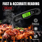AWLKIM Digital Meat Thermometer - Fast Instant Read Food Thermometer, Waterproof Kitchen Thermometer with Backlight & Hold Function for Cooking, Candy Making, Outside Grill AWLKIM