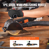 VEVOR Burnishing Polishing Machine, 1300W 6 Variable Speed Surface Conditioning Tool, Handheld Electric Metal Burnishing Machine with Steel Wire Burnishing Wheel for Stainless Steel, Wood VEVOR