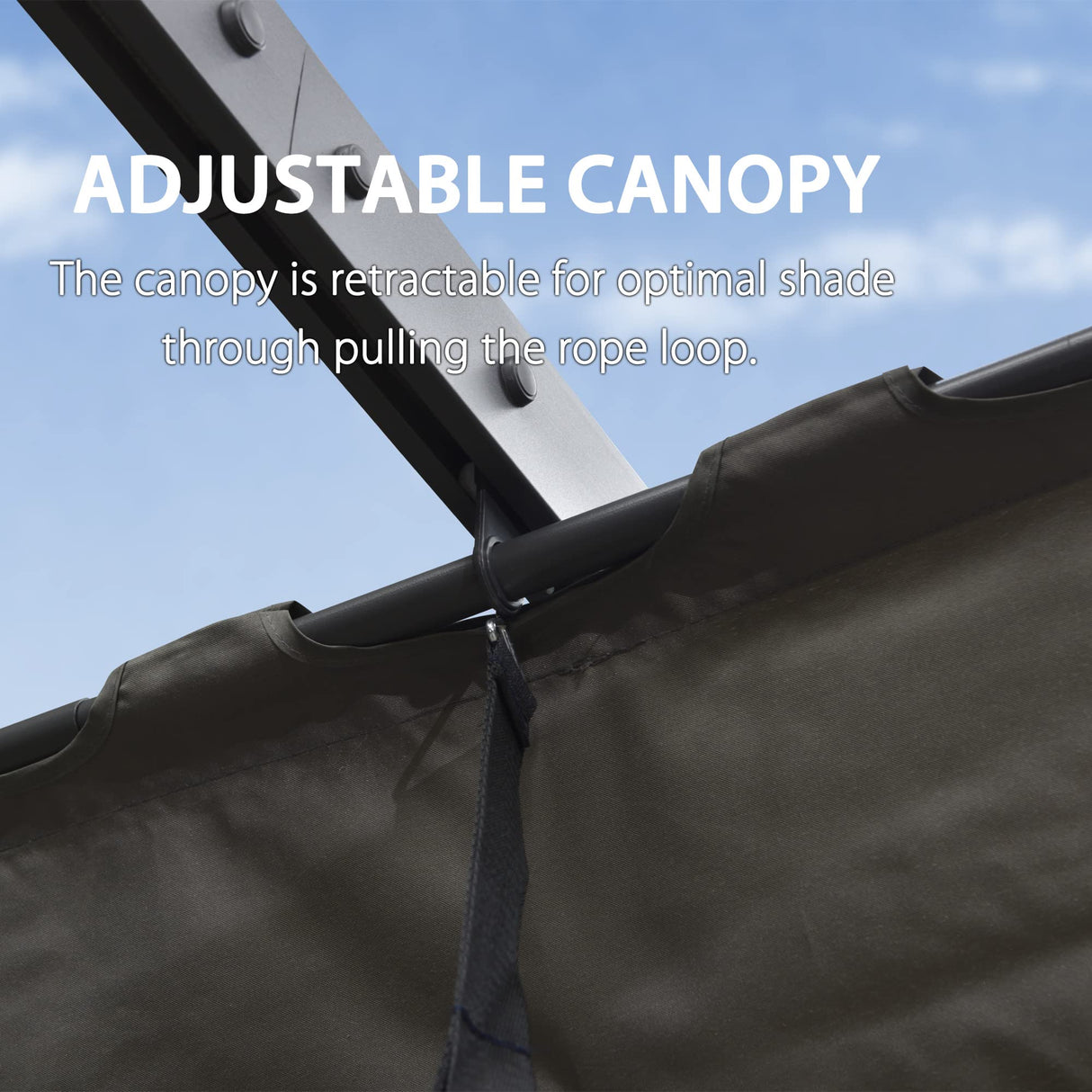 PURPLE LEAF 11' X 13' Outdoor Pergola with Retractable Canopy Aluminum Shelter for Porch Garden Beach Sun Shade Grape Trellis Pavilion Grill Gazebo Modern Backyard Deck Metal Patio Pergola Gray PURPLE LEAF