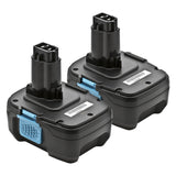 ExpertPower 2 Pack Replacement Battery for De-Walt DC9182, DC9181, DC9180, 18V XRP Lithium Ion fits All Dewalt 18 Volt Tools ExpertPower