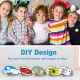 Sublimation Blank Pins DIY Button Badge, Sublimation Silver Blank Base Pins Aluminum Sheet with Butterfly Pin Backs for DIY Craft Jewelry Making Lapel Supplies (Round,Silver,30pcs) Col-Pary