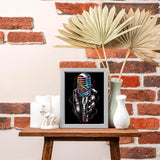 QLTBPVJK Fantasy Microphone Diamond Painting Kits Music Diamond Painting, Full Round Diamond Art Kits, Home Wall Decor 12x16 inch / 30x40cm QLTBPVJK