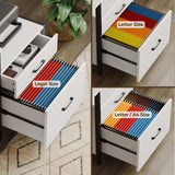 Rolanstar Computer Desk 59" with File Drawer, Gaming Desk with LED Light & Power Outlets, Home Office Desk with File Cabinet & Storage Shelves, with Monitor Stand & Keyboard Tray, White Rolanstar