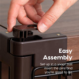 IRIS USA Furniture-Style Wooden Enclosed Pet Crate for Small Medium Dog, Dark Brown IRIS USA, Inc.