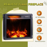 WLIVE TV Stand for 65 Inch TV, 58 Inch Entertainment Center with 18 Inch Electric Fireplace, Media Console with 2 Storage Cabinets for Living Room, Bedroom and Office, Rustic Brown WLIVE