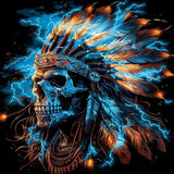 wavaiov 5D Skull Diamond Painting Kits for Adults, Skeleton Diamond Art Kits for Beginner, DIY Round Full Drill Diamond Paint by Diamonds Gem Art for Home Decor 12x12In wavaiov