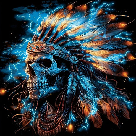 wavaiov 5D Skull Diamond Painting Kits for Adults, Skeleton Diamond Art Kits for Beginner, DIY Round Full Drill Diamond Paint by Diamonds Gem Art for Home Decor 12x12In wavaiov