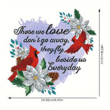 ARTopet DIY Diamond Art Painting Desktop Ornaments Christmas Diamond Art Tabletop Ornaments Single Sided Diamond Design for Home Decor-Cardinal Text ARTopet