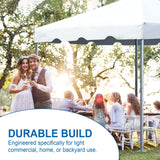Party Tents Direct 20'x40' Weekender West Coast Tent Frame Party Tent with Sidewalls (White) - Tents for Parties, Weddings, Birthdays, Banquets, Fiestas, Workshop, Outdoor Event Party Tents Direct