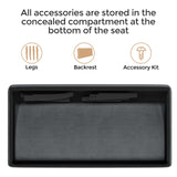 Yaheetech Small Mini Sofa Couch Armless Loveseat Futon for Bedroom, Corduroy Fabric & Easy Assembly, for Small Spaces Living Room,Dorm,Office,Apartment, Dark Grey Yaheetech