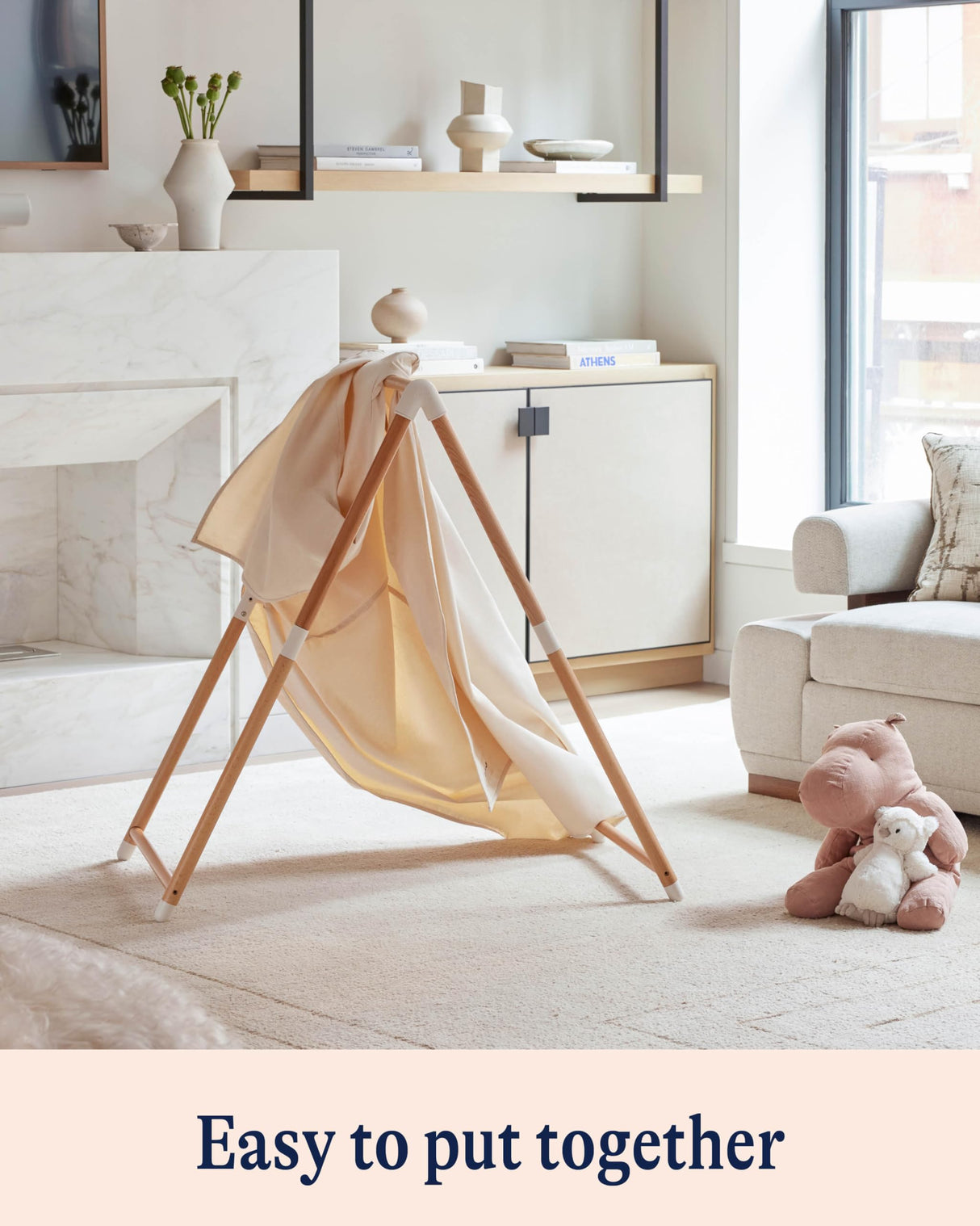 Lalo Play Tent - Indoor Tent for Kids and Toddlers, Made of FSC Certified Beechwood & Natural Canvas, Easy Setup, Perfect Indoor Kids Fort for Lalo