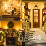 Super-Long 180FT 500 LED Christmas String Lights Indoor/Outdoor, Waterproof Warm White Christmas Lights, 8 Modes Led String Fairy Lights Decorative for Wedding Party Patio Garden Christmas Tree SANJICHA