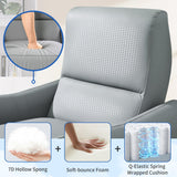 QKFF Wall Hugger Power Recliner Chair, Zero Wall Electric Recliner Chairs with USB Port, Space Saving Large Recliner for Living Room, RV, Home Theater QKFF