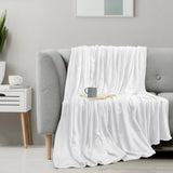 Utopia Bedding White Fleece Blanket Throw Size Lightweight Fuzzy Soft Anti-Static Microfiber Bed Blanket (60x50 Inch) Utopia Bedding