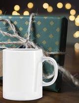 BLUE RIBBON White Sublimation Plain Blank Coffee Mug Hot Chocolate Mugs, Ceramic Mugs Hot Cocoa Mugs Mug Sets Pack of 2 15 oz BLUE RIBBON