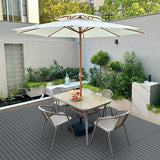 Plastic Interlocking Deck Tiles Waterproof 12x24'' Exstra Long Patio Flooring 24 PCS Outdoor Deck Tiles for All Weather Use - Balcony, Backyard, Indoor & Outdoor (Grey) ZUGELAN