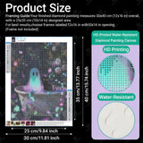 Gamteldot Ghost Diamond Art Kits for Adults Beginners,Halloween Diamond Art DIY 5D Round Full Drill Black Cat Diamond Painting with Full Tools,Diamond Dots Art Crafts for Home Wall Decor Gift-12x16in Gamteldot