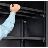 Global Industrial Assembled Storage Cabinet, 48x24x78, Black Global Industrial