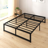 Zinus ABEL 14 Inch Platform Bed Frame, Steel Slat Support, Easy Assembly, No Box Spring Needed, Eco Friendly WonderBox(TM) Packaging, Black, King Zinus
