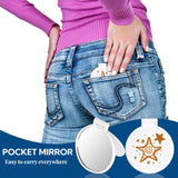 ZOOFOX 50 Pieces Compact Mirror Bulk, Round Makeup Mirror for Purse, Mini Folding Mirror for Women Girls Travel Daily Use ZOOFOX