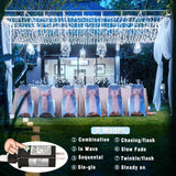 500 LED Christmas Lights Outdoor - 165FT Super Long Christmas String Lights 8 Modes Waterproof Plug in Fairy Lights with Timer Memory for Indoor Xmas Tree Holiday Party House Decorations, Cool White Vivideal