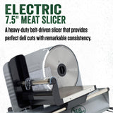 LEM Products 7 ½ Inch Electric Meat Slicer Machine with a Stainless Steel Serrated Blade LEM