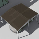 E&K Sunrise 6' x 15' Sun Shade Fabric Roll Outdoor Sun Shade Cover for Pergola Backyard Garden Patio Deck Greenhouse (Brown) E&K