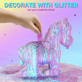 LAOESE Unicorns Paint Pouring Art Kit - DIY Craft for Kids Age 6-12, Arts and Crafts Kit for Girls & Boys, Toys Girls Boy Birthday Gift Ages 4 5 6 7 8 9 10 11 12+ LAOESE