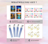 4Pack Paint by Number Kit for Adults 12x16inch Starry Night & Mountain Scenery DIY Painting Set, Acrylic Paint by Numbers, Art Craft for Home Decor Gifts Generic