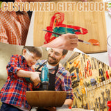 12 Packs Cutting Board Set Plain Chopping Board with Handles Large Serving Board Wooden Kitchen Cutting Board Bulk for Vegetables Meat Pizza Cheese Fruit Bread (17 x 10 Inch, Bamboo) Patelai