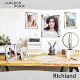 Langdon House 8x10 Picture Frames (Distressed White, 3 Pack) Farmhouse Style, Richland Collection Langdon House
