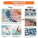 igoodom Diamond Art Kits for Adults, Sunflower Diamond Painting Kits for Beginners, DIY 5d Full Drill Round Diamond Art Kit for Home Wall Decor Gift 12x16inch igoodom