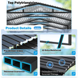 AirWire Carport Canopy 12’X20’ Heavy Duty Car Port Galvanized Steel Roof, Reinforced Stable Triangle Frame for Snowy Windy Metal Carports Enhanced Base Car Tent for Car,RV,Pickup,Boat,Truck,Tractor AirWire