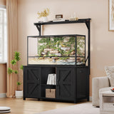 YITAHOME 120 Gallon Reptile Tank Stand with Power Outlets, Heavy Duty Large Reptile Tank Stand with Cabinet, Reptile Tank Turtle Terrariums Table for Accessories Storage,1100LBS Capacity YITAHOME