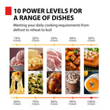 TOSHIBA ML4-EM22PAIT(SS) Countertop Microwave Oven with Sensor Cook, 6 Auto Menus, Origin Inverter, Child Lock, 2.2 Cu Ft for Large Family, 16.5 Inch Removable Turntable, 1200W, Stainless Steel TOSHIBA