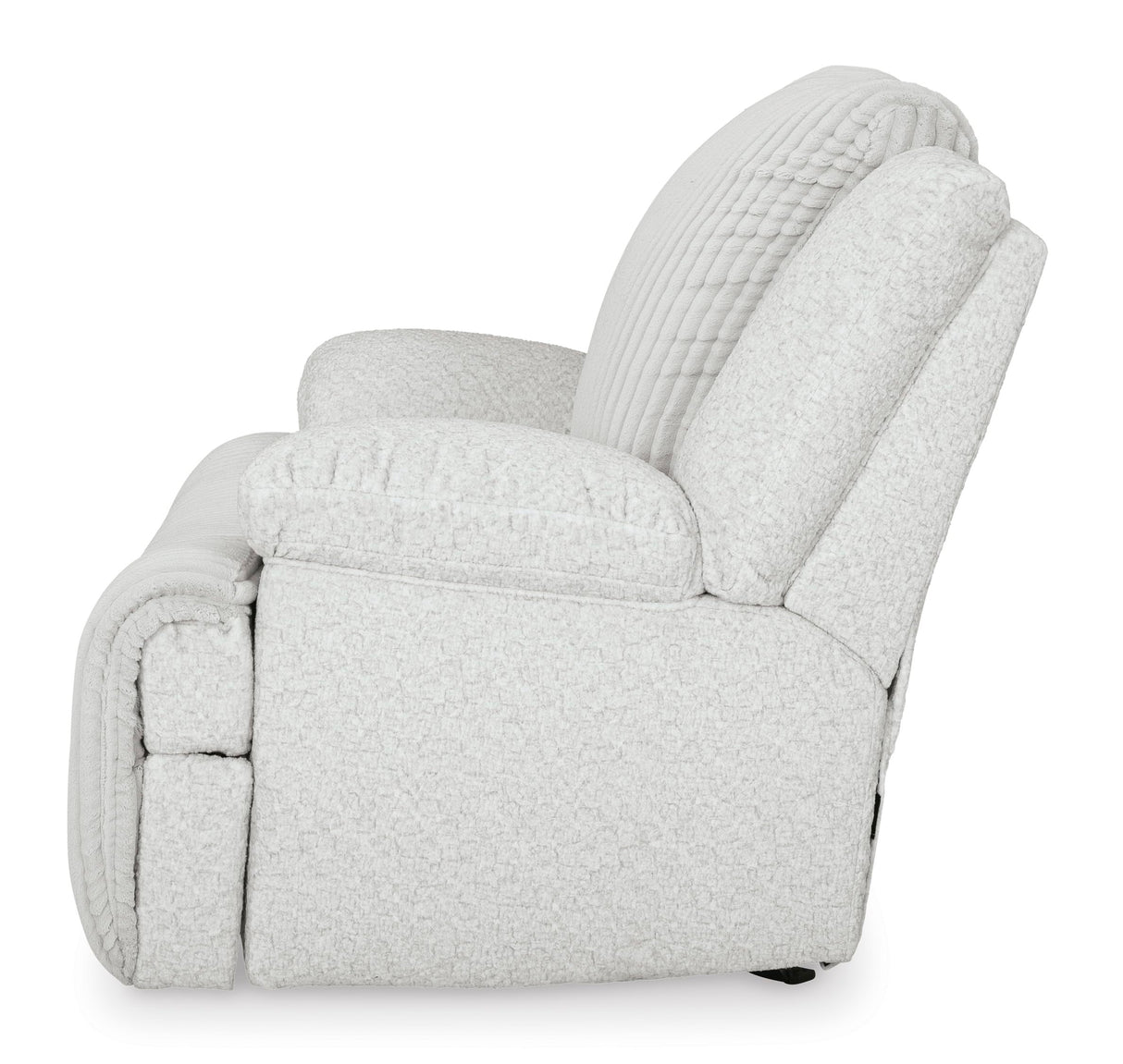 Signature Design by Ashley Top Tier Modern Indoor Upholstered Manual Rocker Recliner, White Signature Design by Ashley