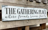 Nonbrand Funny Rustic Large Farmhouse Wood Sign The Gathering Place Kitchen Rustic Wood Sign 4x16 Incher Wood Sign Licpact