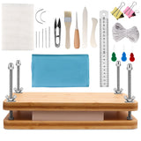 SCITROFACTORY 22PCS Book Binding Press Kits, Premium Book Binding Kit with Bone Folder, Press, and Supplies - Complete Bookbinding Set for DIY Projects and Repair SCITROFACTORY