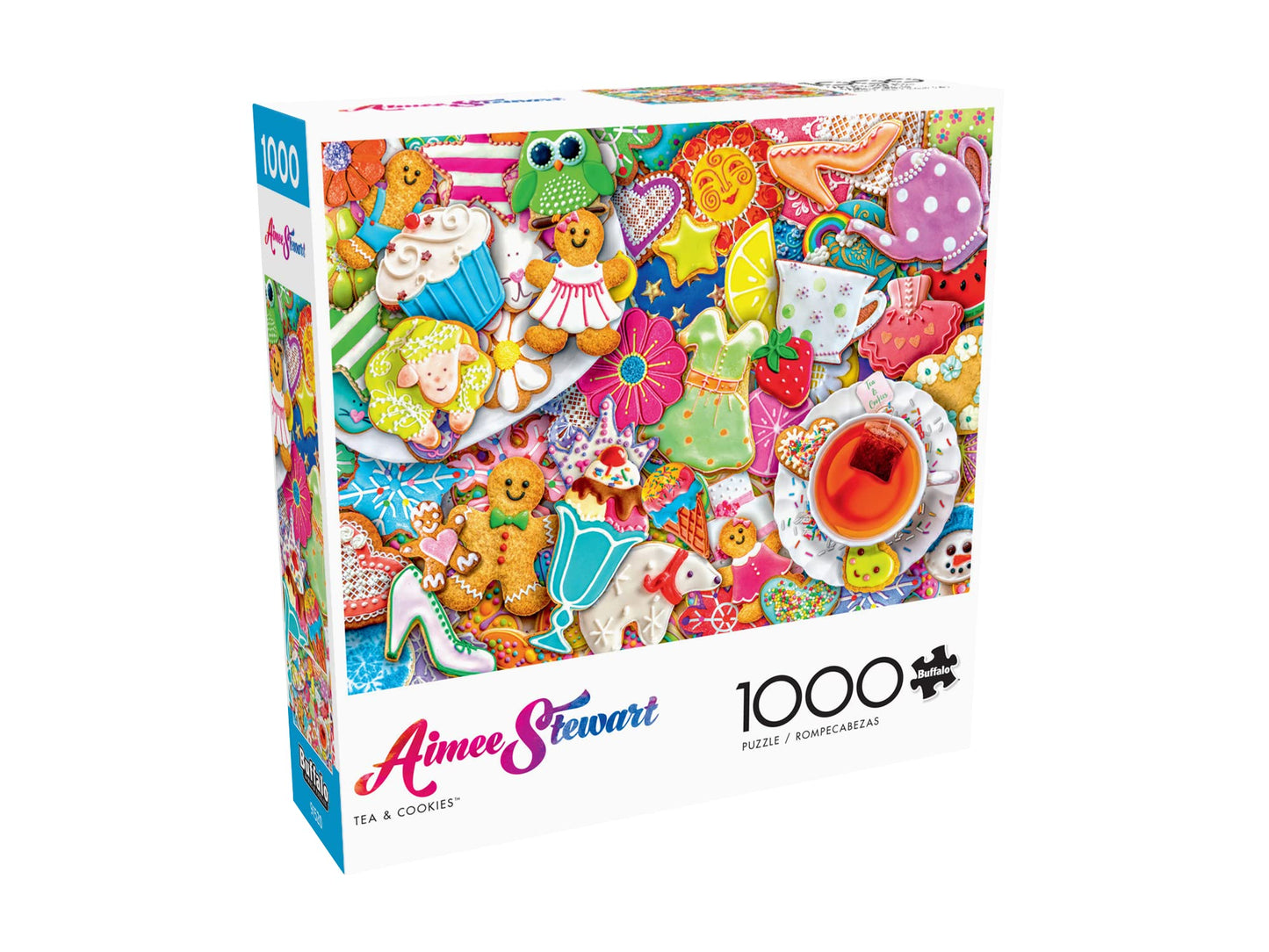 Buffalo Games - Aimee Stewart - Tea and Cookies - 1000 Piece Jigsaw Puzzle for Adults -Challenging Puzzle Perfect for Game Nights - Finished Size is 26.75 x 19.75