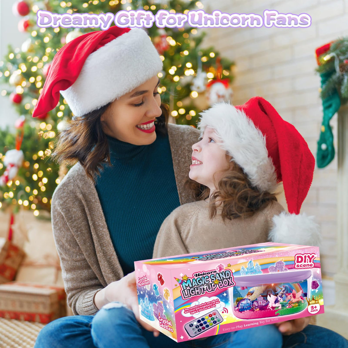 Plunack Unicorn Terrarium Light Up Kit for Girls - Birthday Gifts, Christmas Toy for Girls Age 4-5-6-7-8-11, DIY LED Night Light with Remote - Unicorn Creative Arts & Crafts Kit for 4-12 Year Old Kids Plunack