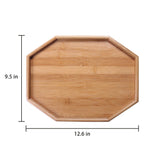 Xchouxer Side Tables Natural Bamboo Sofa Armrest Clip-On Tray, Ideal for Remote/Drinks/Phone Xchouxer