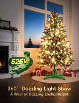 DG-Direct 360° Rotating Christmas Tree Stand, Up to 7.5ft, 90lb Artificial Christmas Tree, Fits 0.8–1.5" Tree Poles, Spinning Christmas Tree Stand, Christmas Tree Revolving Base with Remote Control DG-Direct