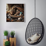 CZYWJMEI 5D Diamond Painting Kits for Adults Beginners,DIY Dragon Cat Diamond Art,Full Round Drill Diamond Dot Gem Art Kits,Home Wall Decor 16x16 Inch CZYWJMEI