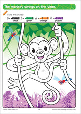 School Zone Color By Shape Animal Fun Workbook: 64 Pages, Preschool, Kindergarten, 1st Grade, Basic Shapes, Coloring, Wildlife, Ages 4 to 6 (Activity Zone Book Series) School Zone