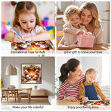 EOBROMD Christmas Paint by Numbers Kits for Adults, Gnome DIY Kits Crafts for Beginner, Christmas Painting Adults, Oil Paint by Numbers for Home Decor Gift 16x16inch(Without Frame) EOBROMD