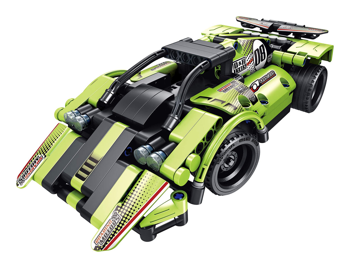 Dakott STEM Car Toy Building Toy Gift for Age 6+, Remote Control 2in1 Sports Car Building Block Take Apart Toy, 335 Pcs DIY Building Kit, Learning Engineering Construction R/C Toys DAKOTT